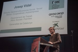 Josep Vidal. Parlaments a l'Assemblea Alumnes.Coop