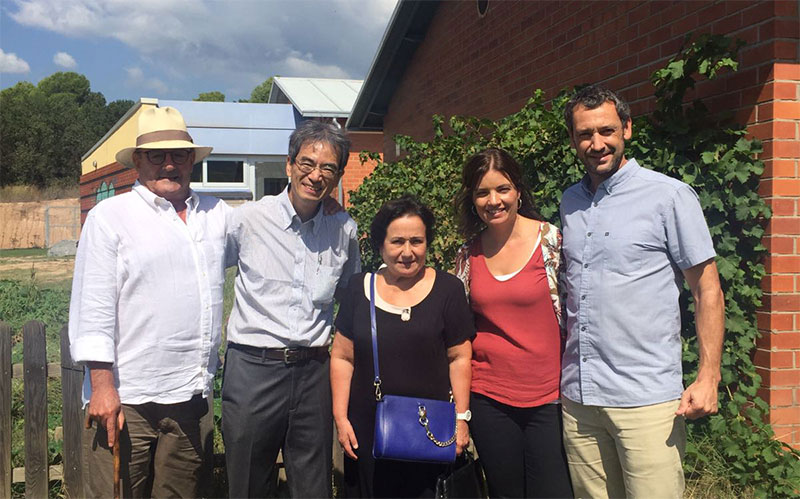 Visita de la Universitat de Nihon a l'escola Ginebró